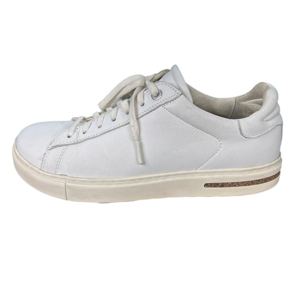 Birkenstock Unisex Bend Low White Leather Lace Uo Sneaker Size M 6 W 8 - Picture 3 of 11